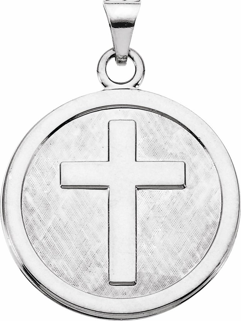 sterling silver 23 mm cross pendant