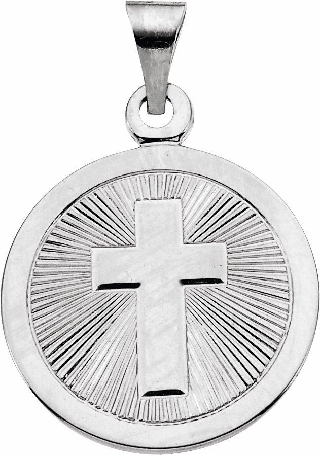 sterling silver 19 mm confirmation medal