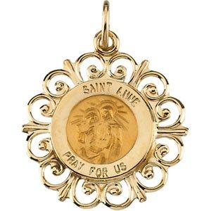 14k yellow 18 mm st. anne de beau pre medal