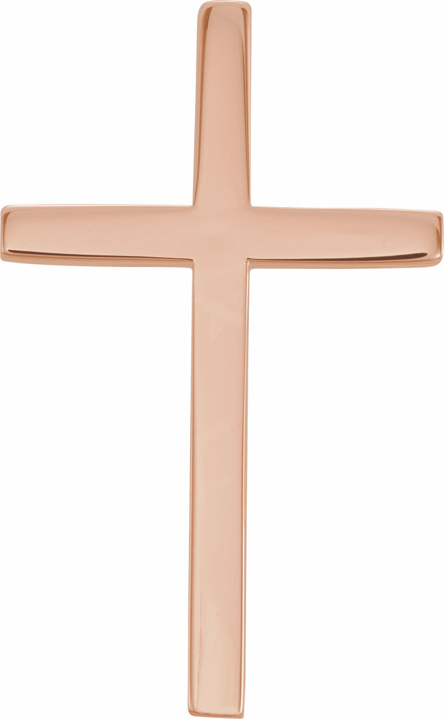 14k rose cross pendant 