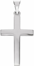 sterling silver 20x13.7 mm cross pendant 