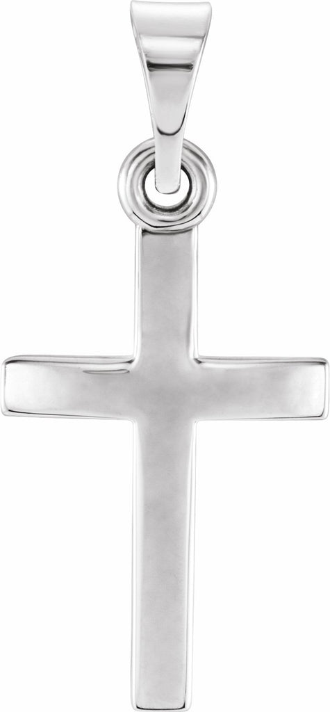 sterling silver 17x11.5 mm cross pendant 