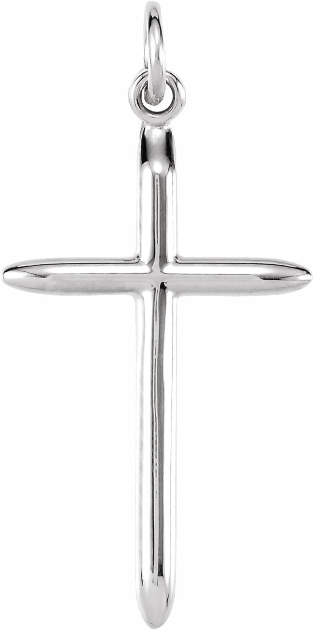 sterling silver 25x15 mm cross pendant without packaging