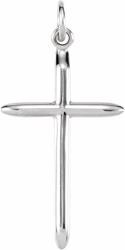 sterling silver 25x15 mm cross pendant without packaging