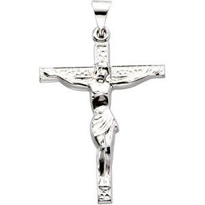 sterling silver crucifix pendant  