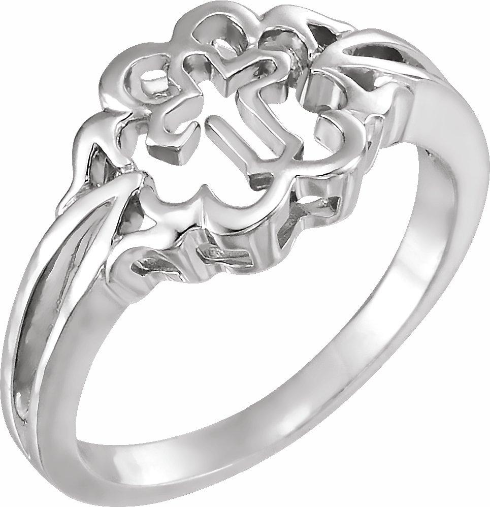 sterling silver cross chastity ringsâ® size 6