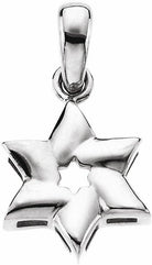 sterling silver star of david pendant