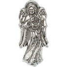 sterling silver 19x9 mm angel with harp lapel pin