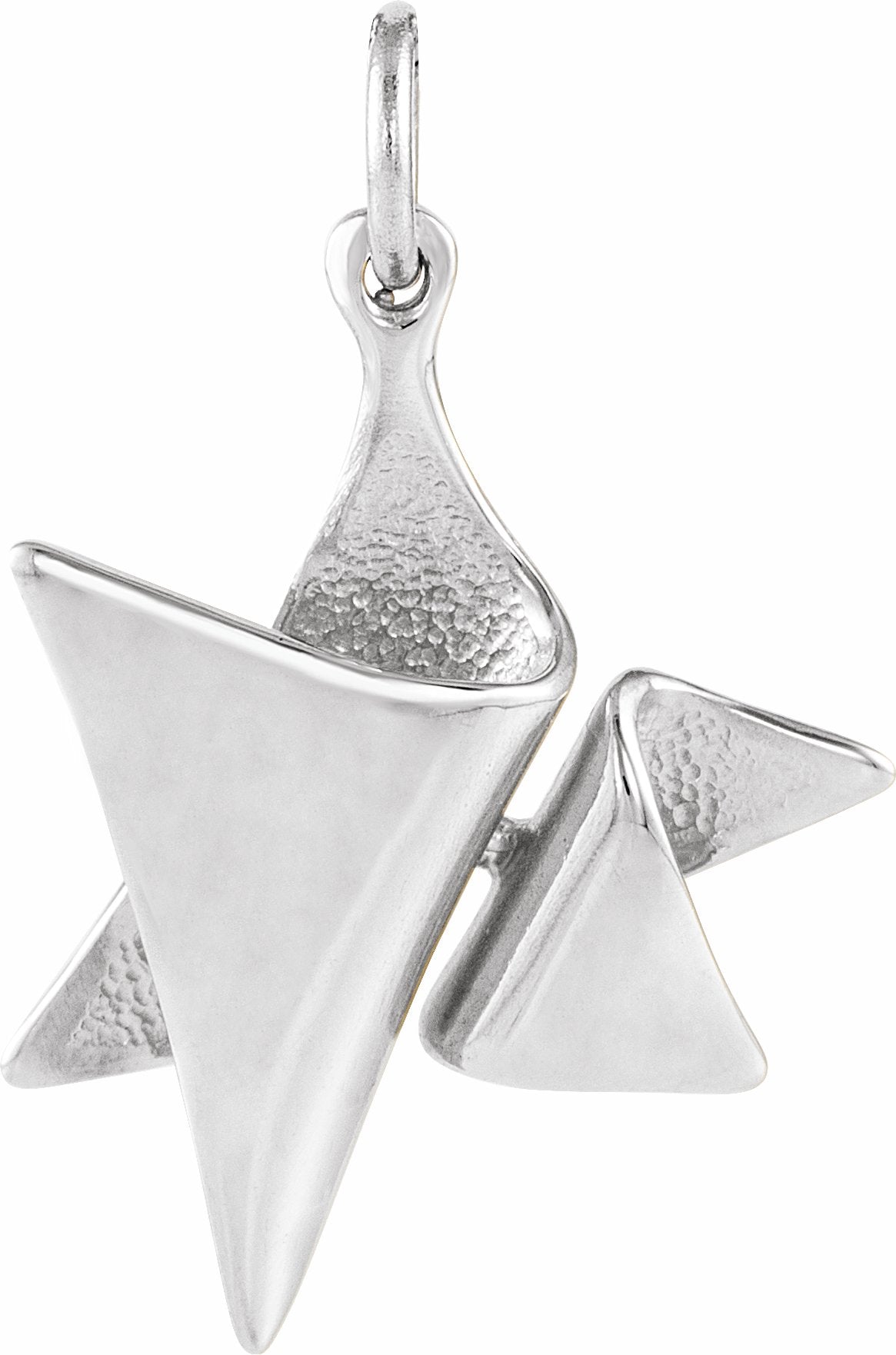 sterling silver 19x17 mm star of david pendant