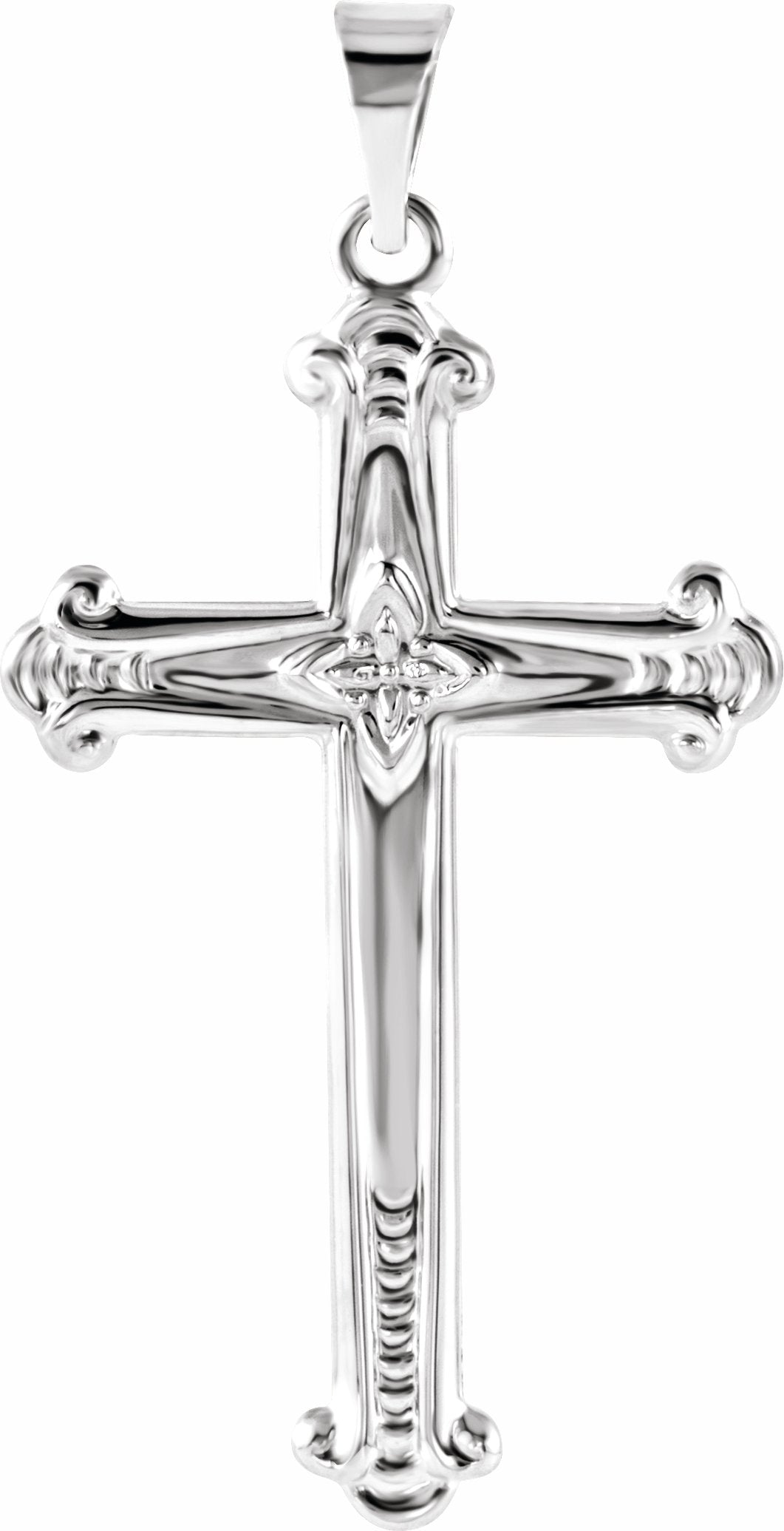 sterling silver 25x16 mm cross pendant