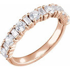 14k rose 1 1/8 ctw diamond anniversary band  