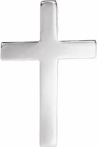 sterling silver 22x14 mm cross lapel pin 