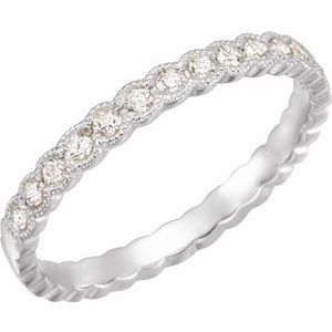 platinum 1/3 ctw diamond anniversary band