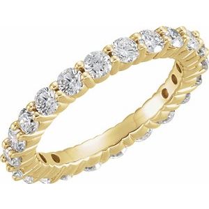 14k yellow 1 3/4 ctw diamond eternity band size 7  