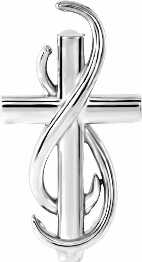 platinum cross pendant