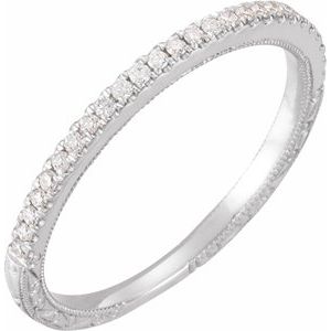 platinum 1/6 ctw diamond anniversary band  