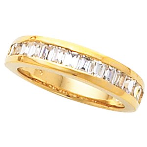 14k yellow 1 1/6 ctw diamond ladies band