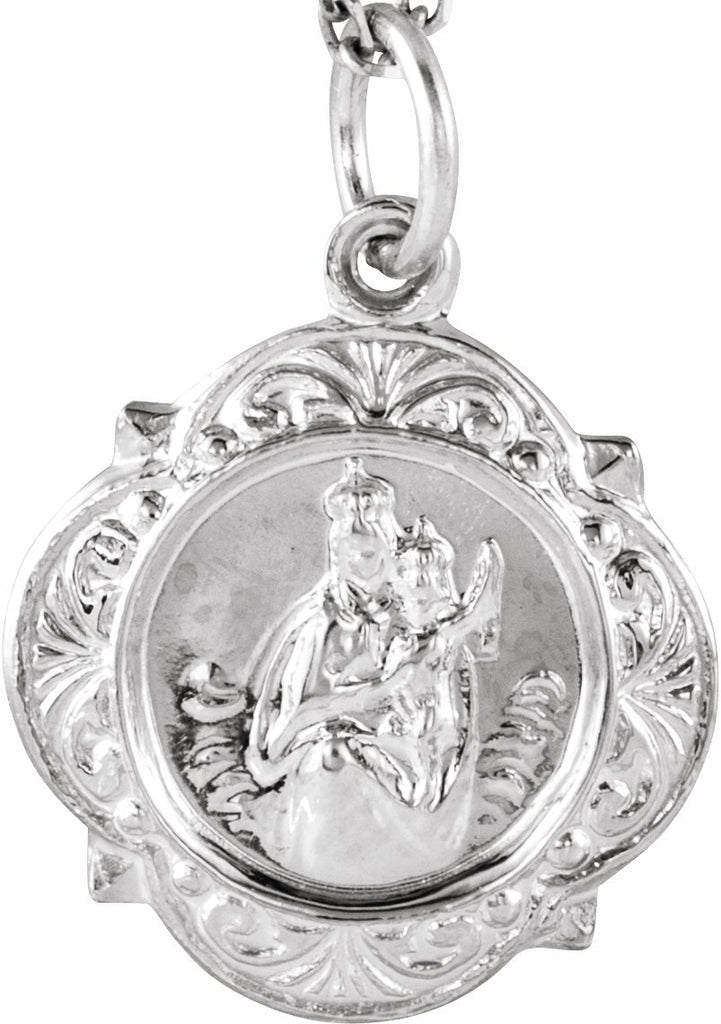 platinum 12 mm scapular medal 