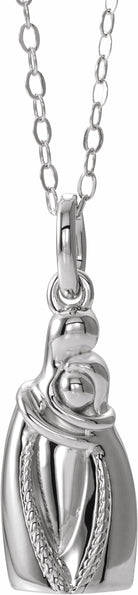 sterling silver holding you forever ash holder 18" necklace 