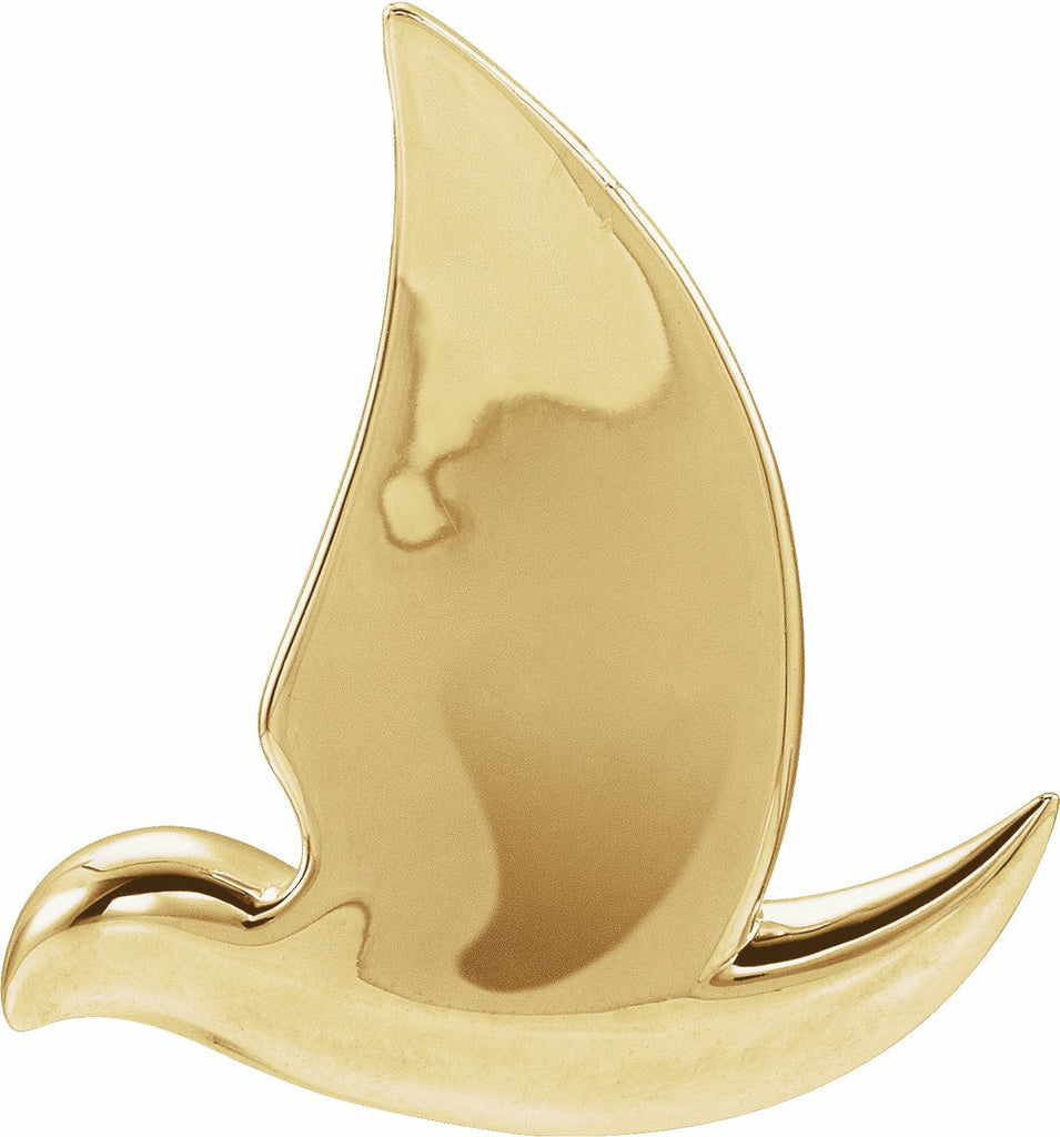 14k yellow holy spirit dove pendant  