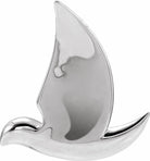 sterling silver holy spirit dove pendant  