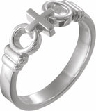 sterling silver joined by christâ„¢ ring size 4