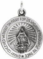 sterling silver 15 mm miraculous medal  