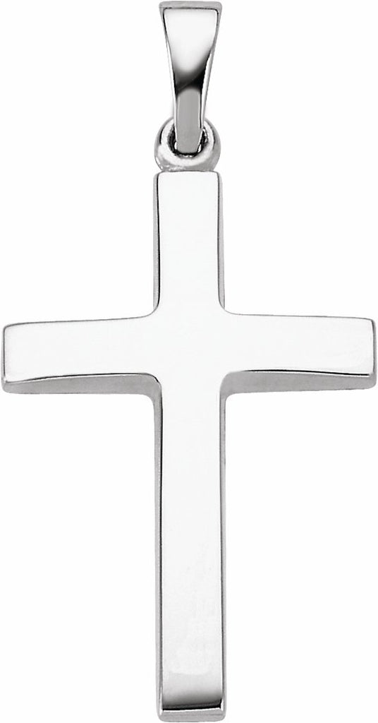 sterling silver 23x15.9 mm cross pendant 