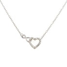 Sterling Silver Diamond Heart Pendant 1/10 CTW