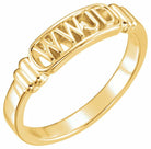 10k yellow what would jesus do ring size 8 mens