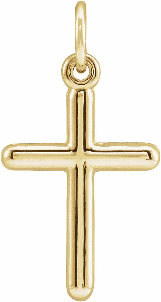 14k yellow cross pendant 