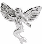 sterling silver 13x12 mm dancing angel lapel pin