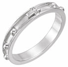 sterling silver rosary ring size 11