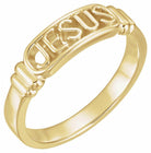 10k yellow in the name of jesusâ® chastity ring size 11