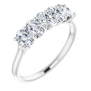 14k white 1 1/6 ctw diamond anniversary band 