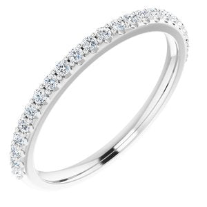 platinum 1/5 ctw diamond anniversary band