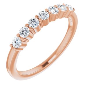 14k rose 1/3 ctw diamond anniversary band