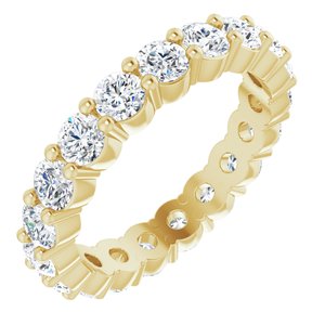 18k yellow 1 3/4 ctw diamond eternity band size 5.5