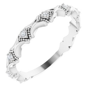 platinum .05 ctw diamond anniversary band