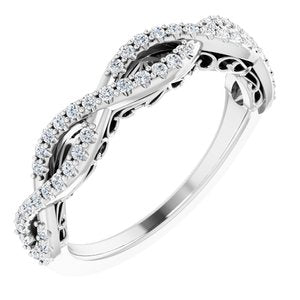 platinum 1/4 ctw diamond anniversary band