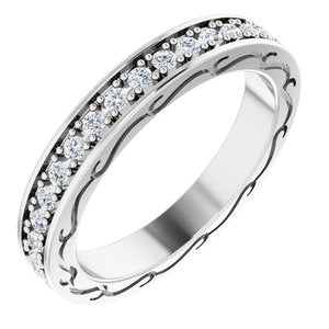 ring 1/2 ctw diamond round eternity band size 6