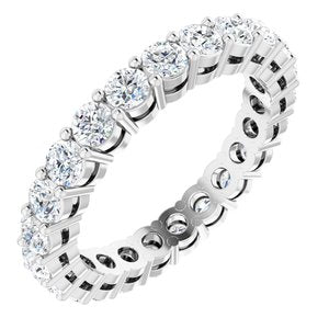 14k white 1 3/8 ctw diamond eternity band size 5.5