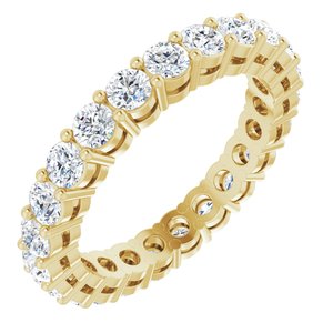 14k yellow 3/8 ctw diamond anniversary band size 5