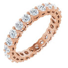 14k rose 1 3/8 ctw diamond eternity band size 5