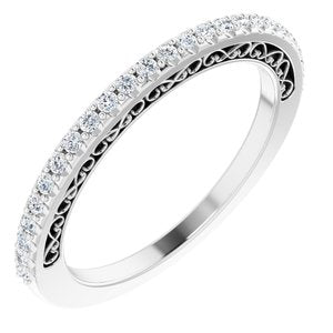 platinum 1/4 ctw diamond anniversary band