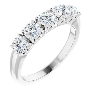 14k white 1 ctw diamond anniversary band