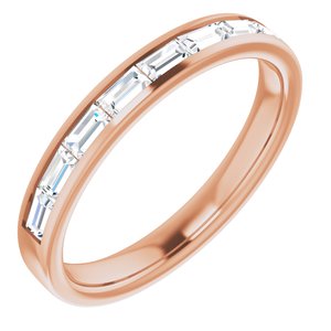 14k rose 1/2 ctw diamond channel-set anniversary band