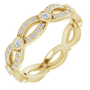 14k yellow 1/2 ctw eternity band