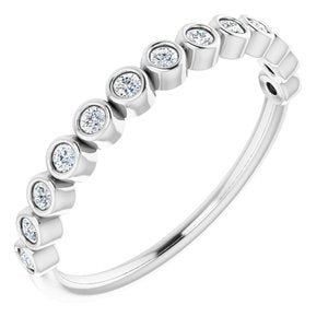 platinum 1/5 ctw diamond anniversary band