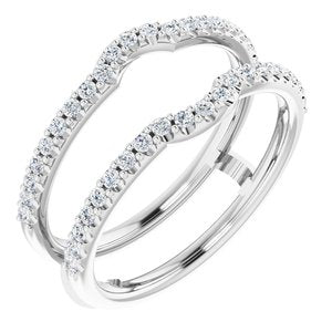 platinum 3/8 ctw diamond ring guard